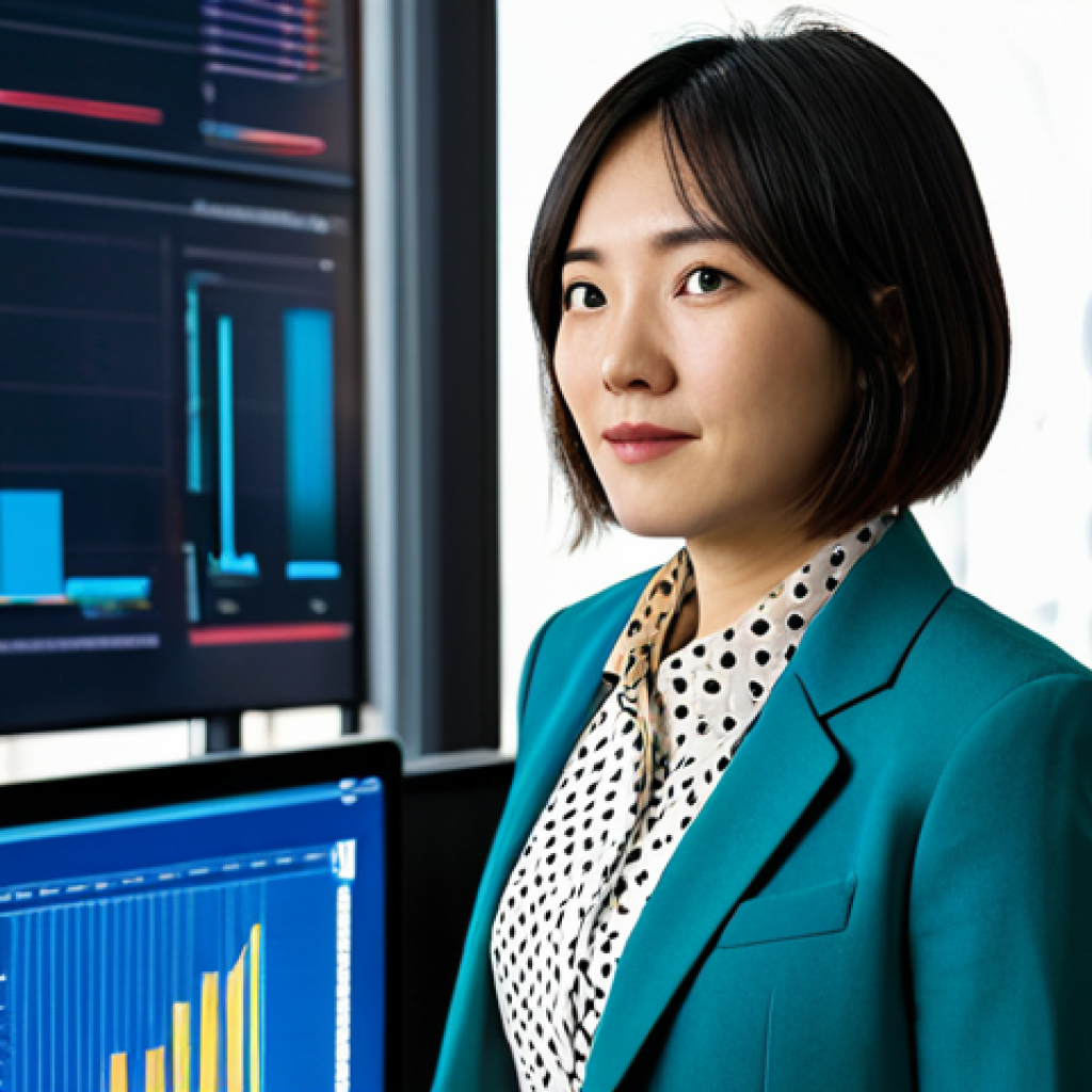 변호사 채용 시장 동향 - **Image Prompt 1: The Innovative Legal Tech Pioneer**
    A vibrant, medium shot of a young Japanese...