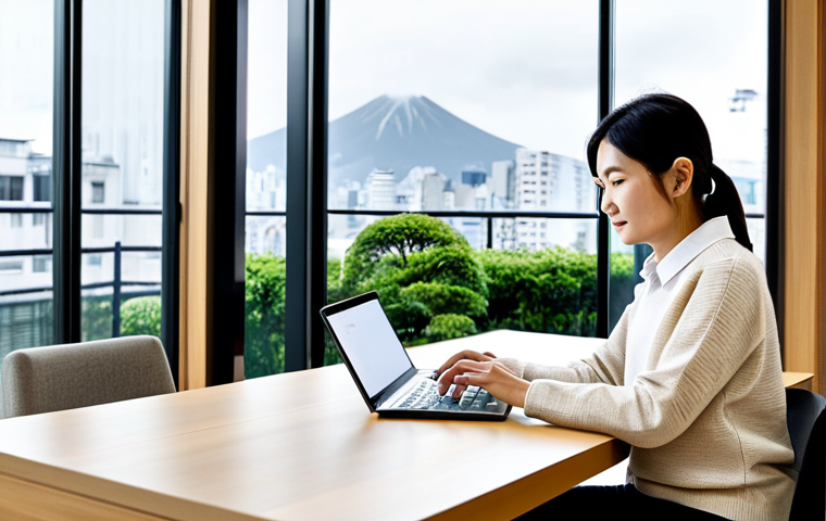 변호사 채용 시장 동향 - **Image Prompt 1: The Innovative Legal Tech Pioneer**
    A vibrant, medium shot of a young Japanese...