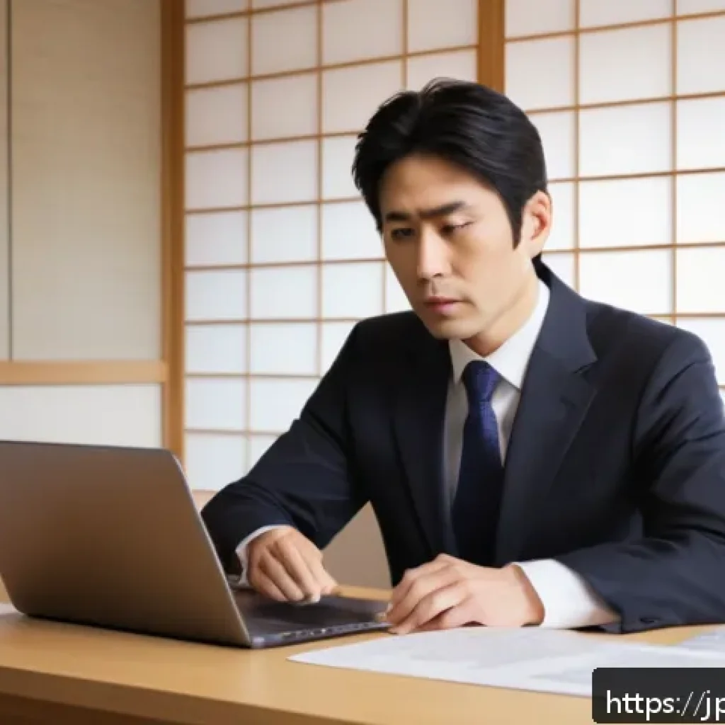 변호사로 성공하는 데 필요한 소프트 스킬 - A professional Japanese lawyer in a modern office setting, attentively listening to a client with em...