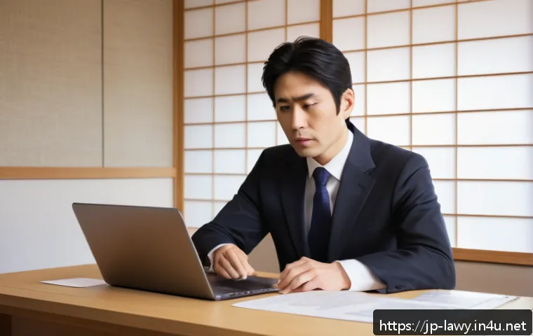 변호사로 성공하는 데 필요한 소프트 스킬 - A professional Japanese lawyer in a modern office setting, attentively listening to a client with em...